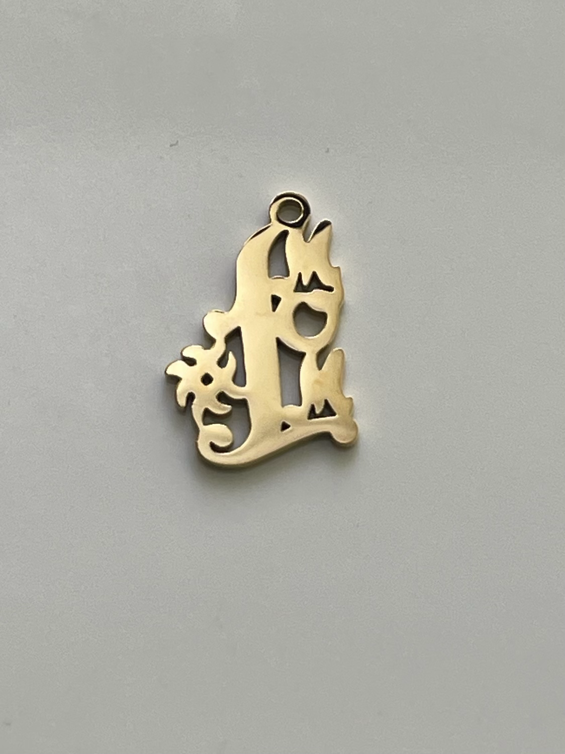 #1 Mom- gold stainless steel -gold 