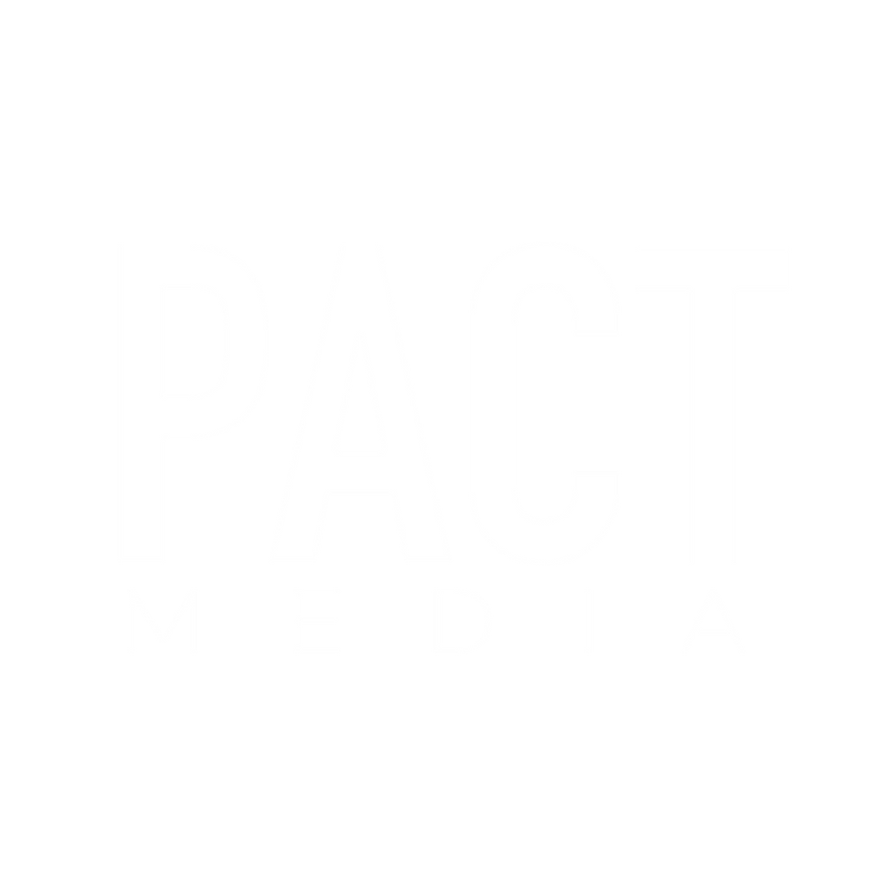 PACT Media white logo