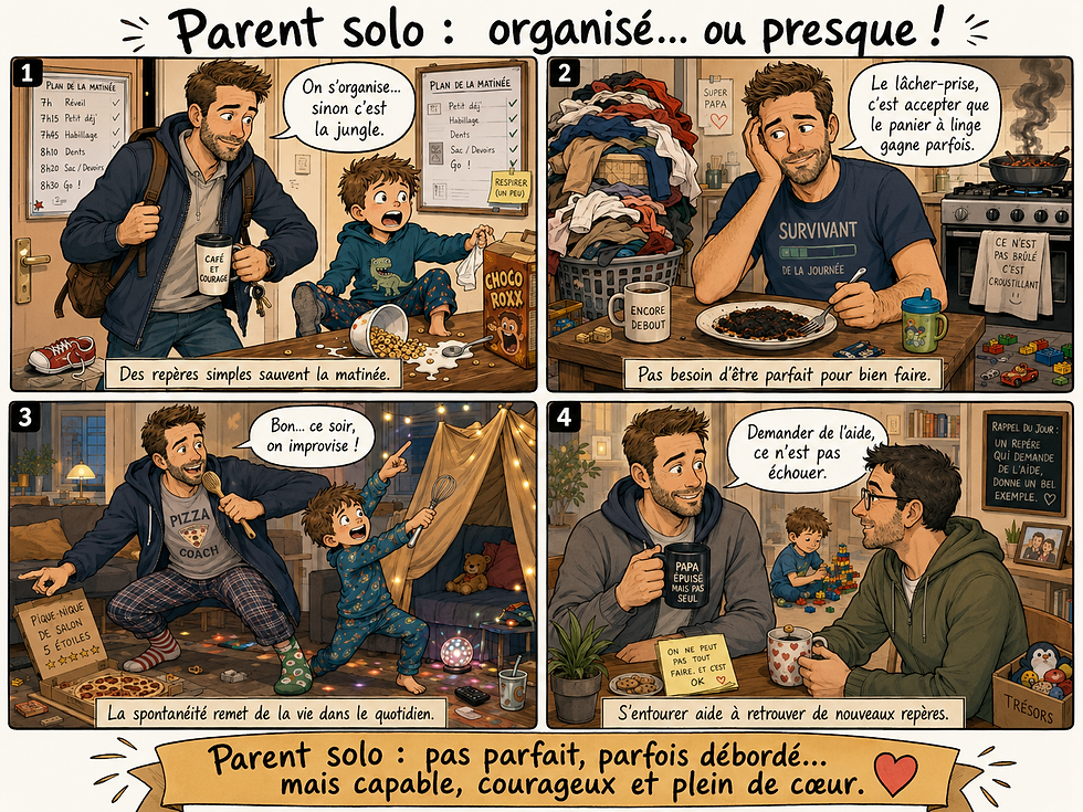 Parent solo : quelques astuces pour respirer un peu plus