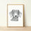 Thumbnail: Dachshund - Handwritten Art Print
