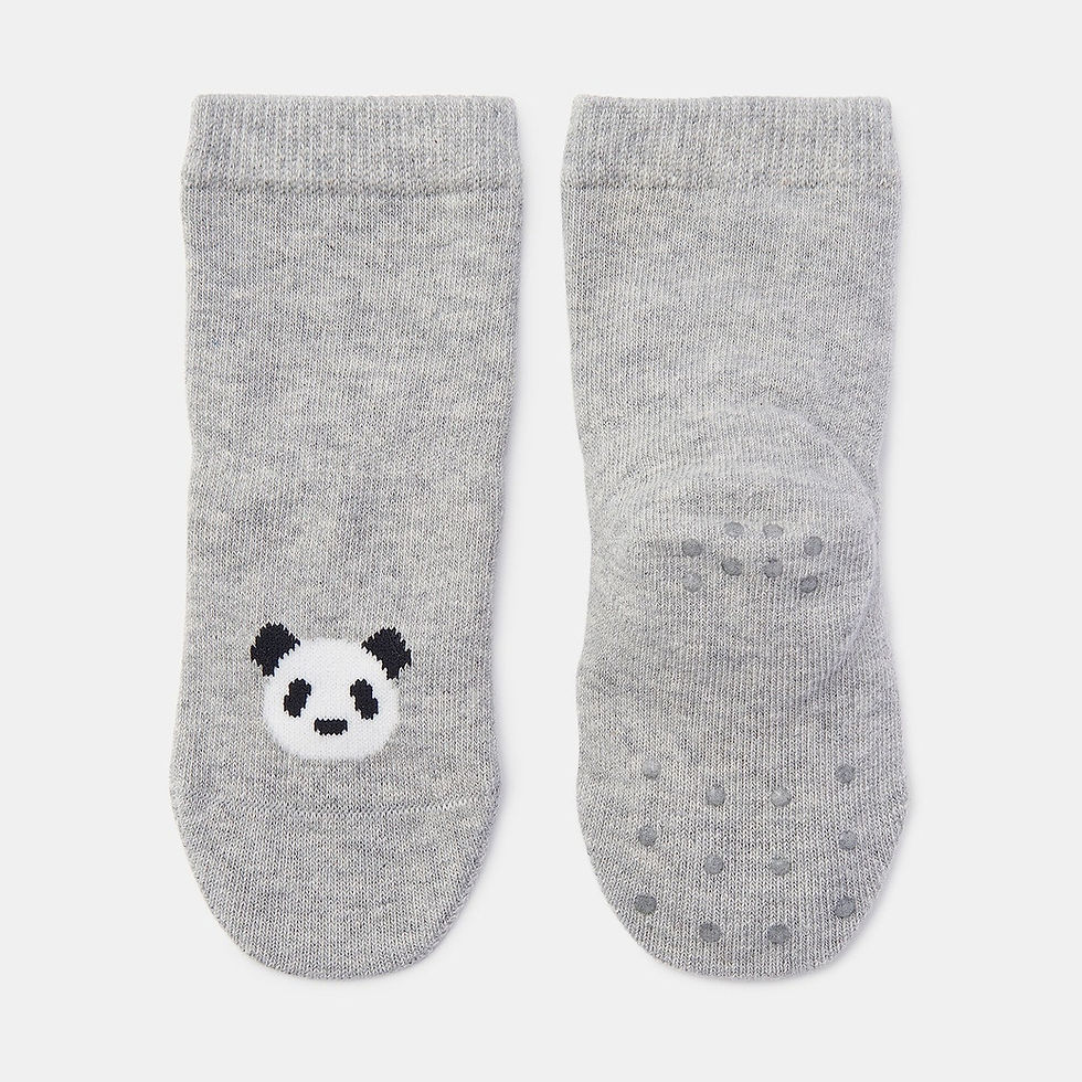 Thumbnail: Right Angle Adjustable Animal Socks Pack of 3 (Baby)