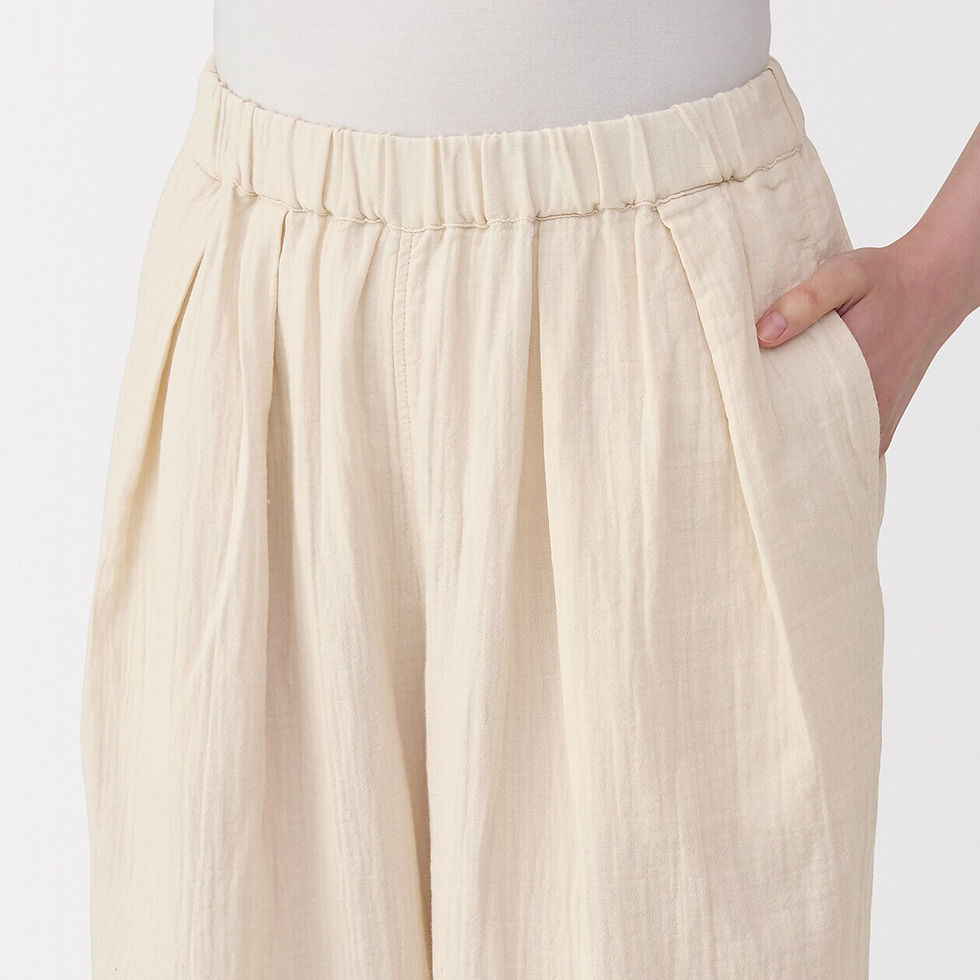 Thumbnail: Womens Crepe Gauze 3/4 Sleeve Loungewear Set