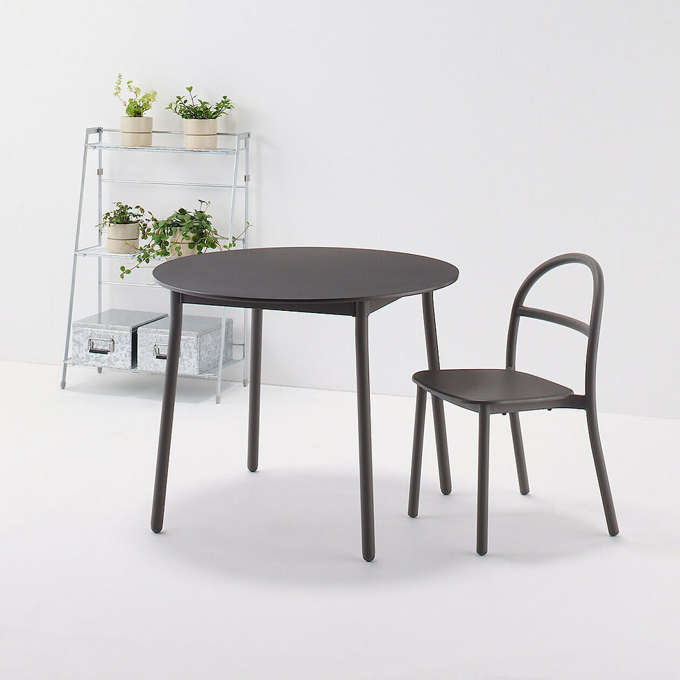 Thumbnail: Aluminum Round Table with Legs - Large