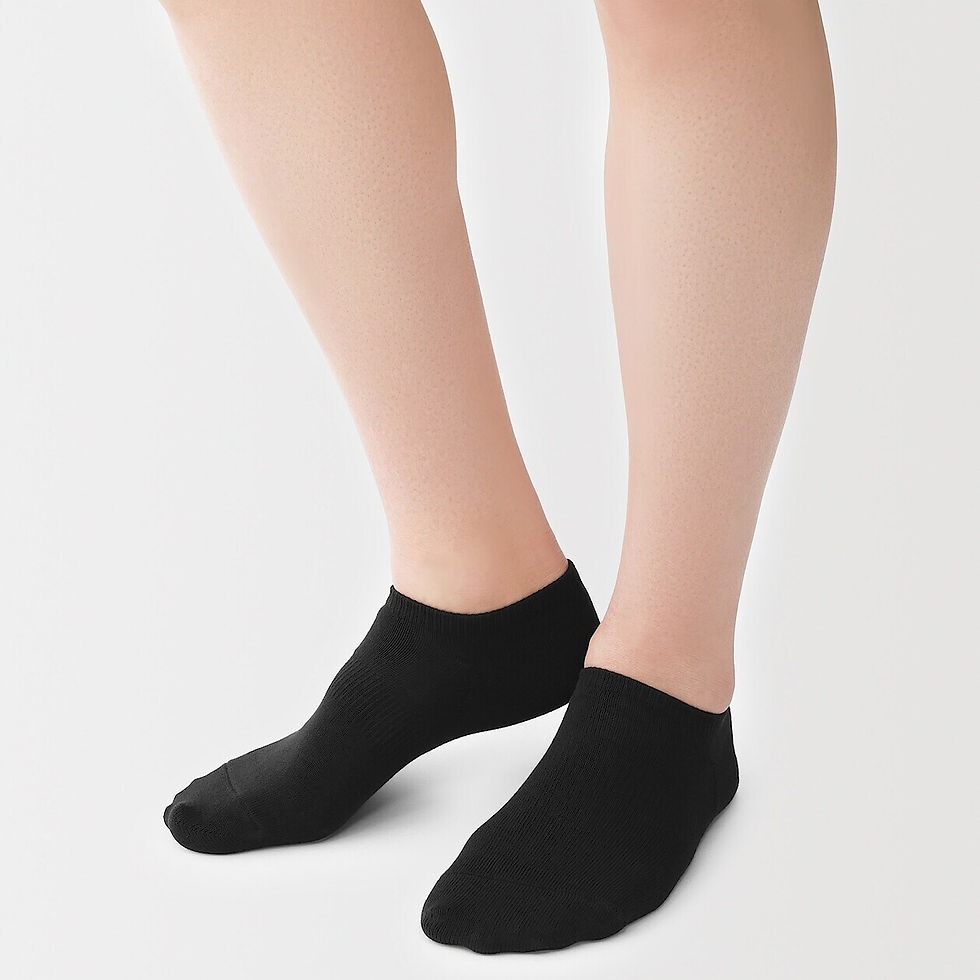 Thumbnail: Mens Right Angle Sneaker Socks (4 Pairs)