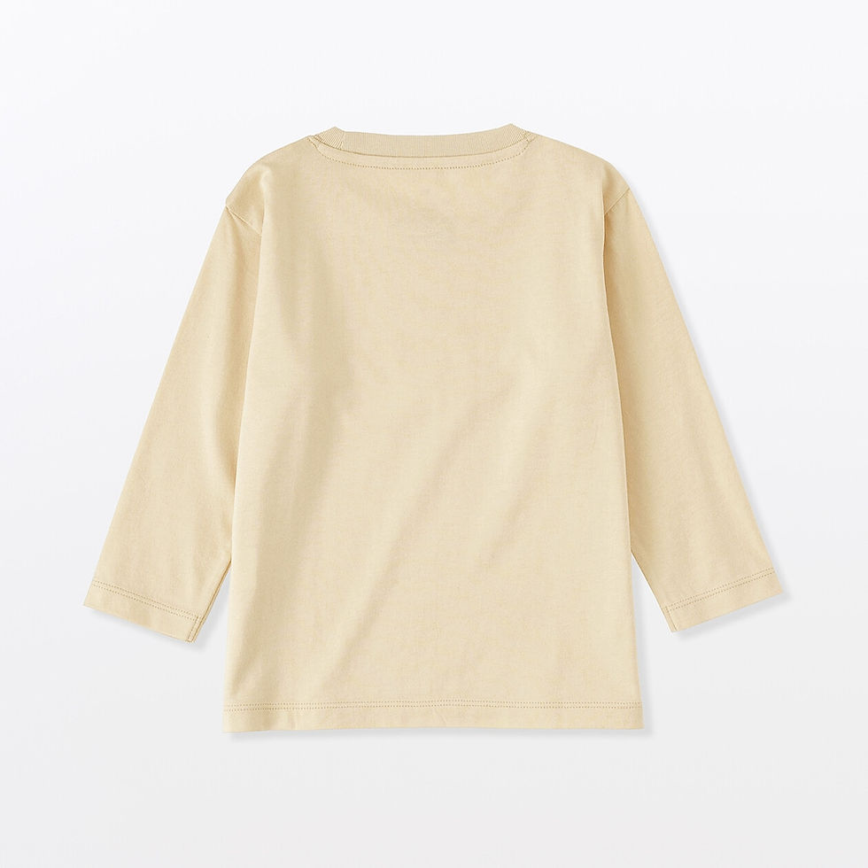 Thumbnail: Babies Easy-On Cotton Jersey Crew Neck Long Sleeve T-Shirt