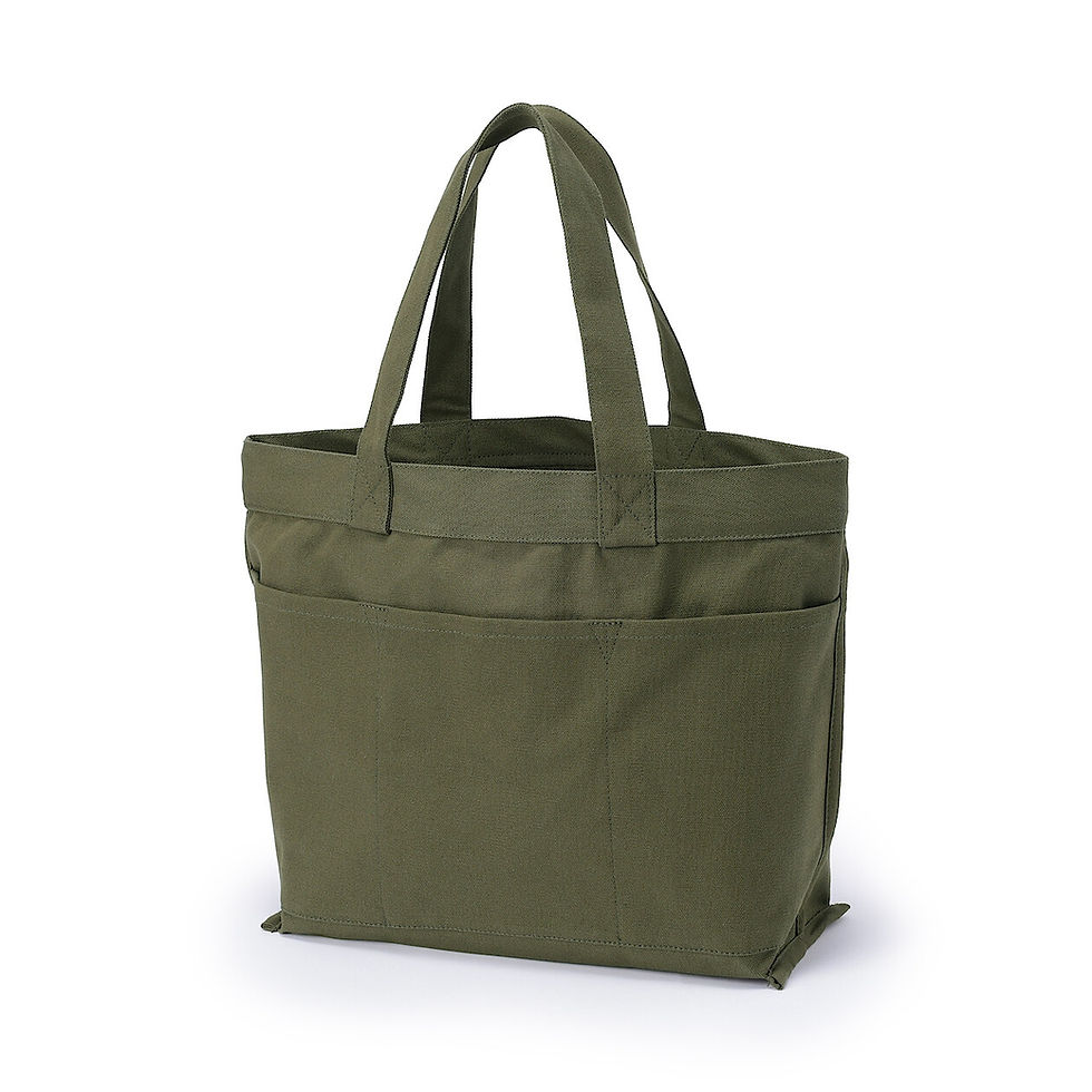 Thumbnail: Canvas Wide Tote Bag