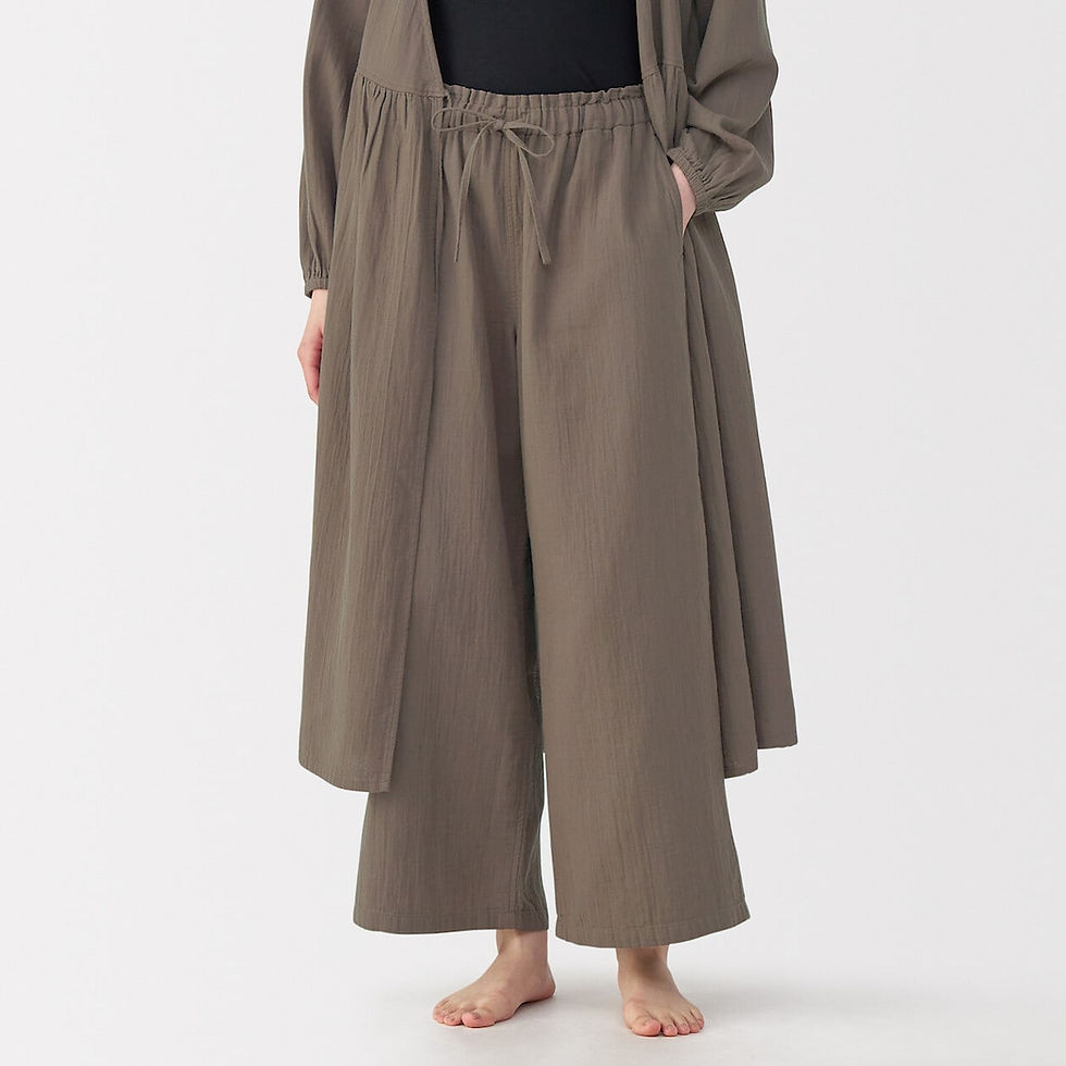 Thumbnail: Womens Crepe Gauze Long Pants