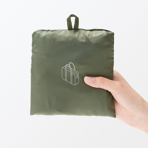 Pocketable Water Repellent Wide Boston Bag | MUJI Philippines