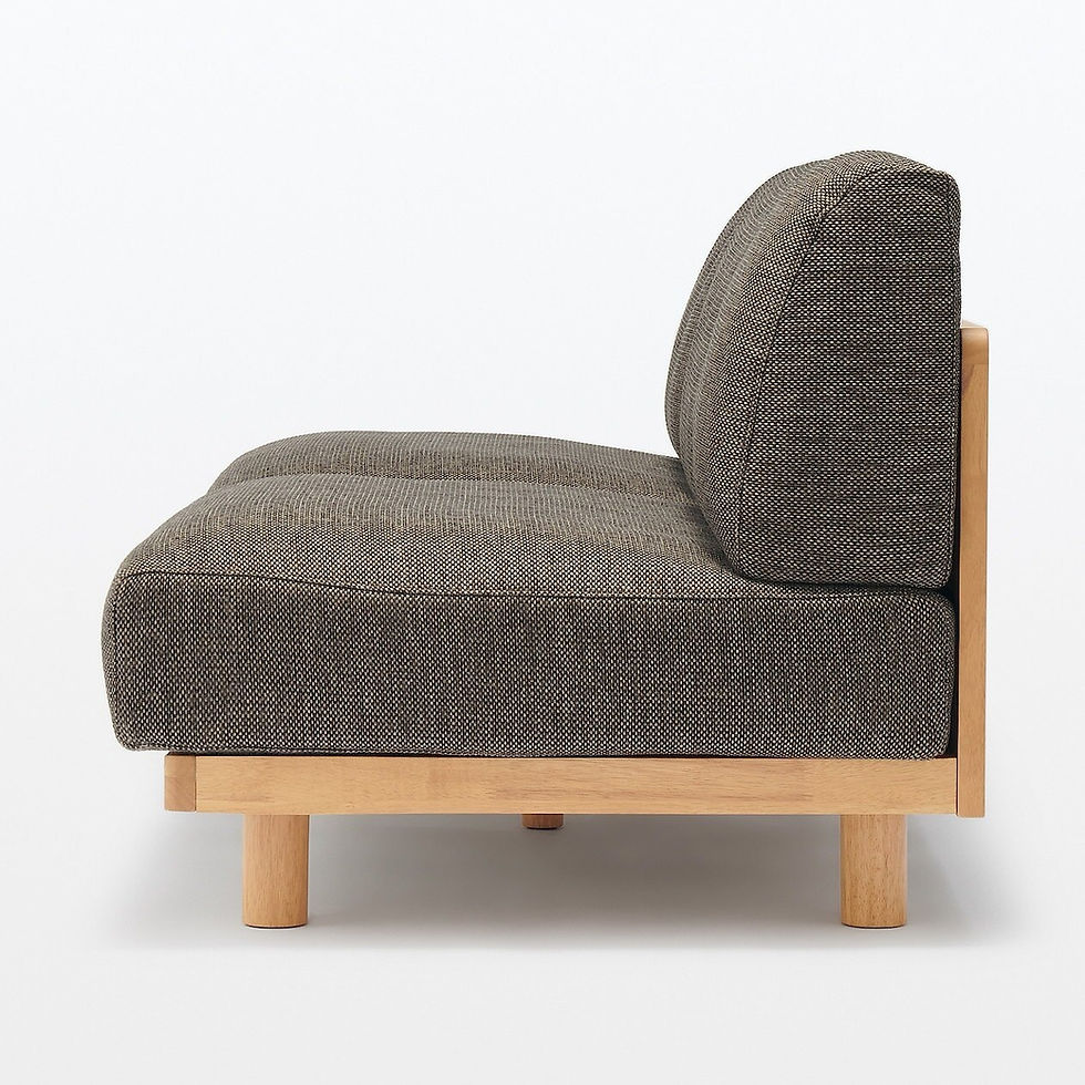 Thumbnail: Polyester Weave Armless Sofa - 2 Seater