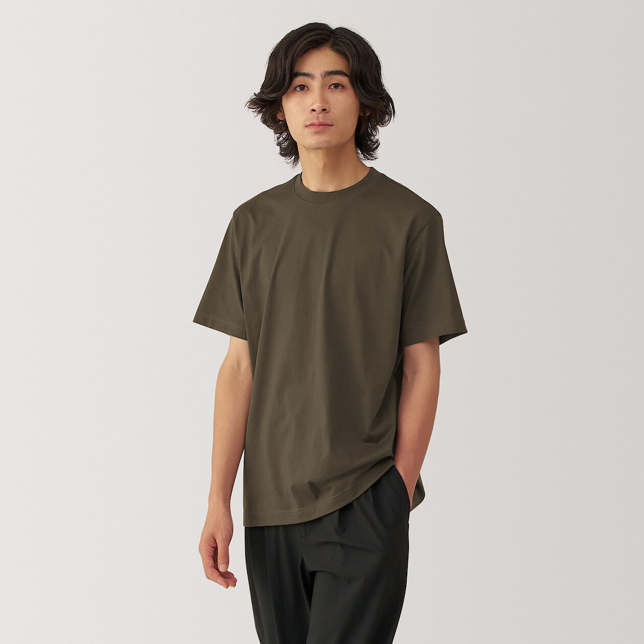 Mens Jersey Crew Neck Short Sleeve T-Shirt