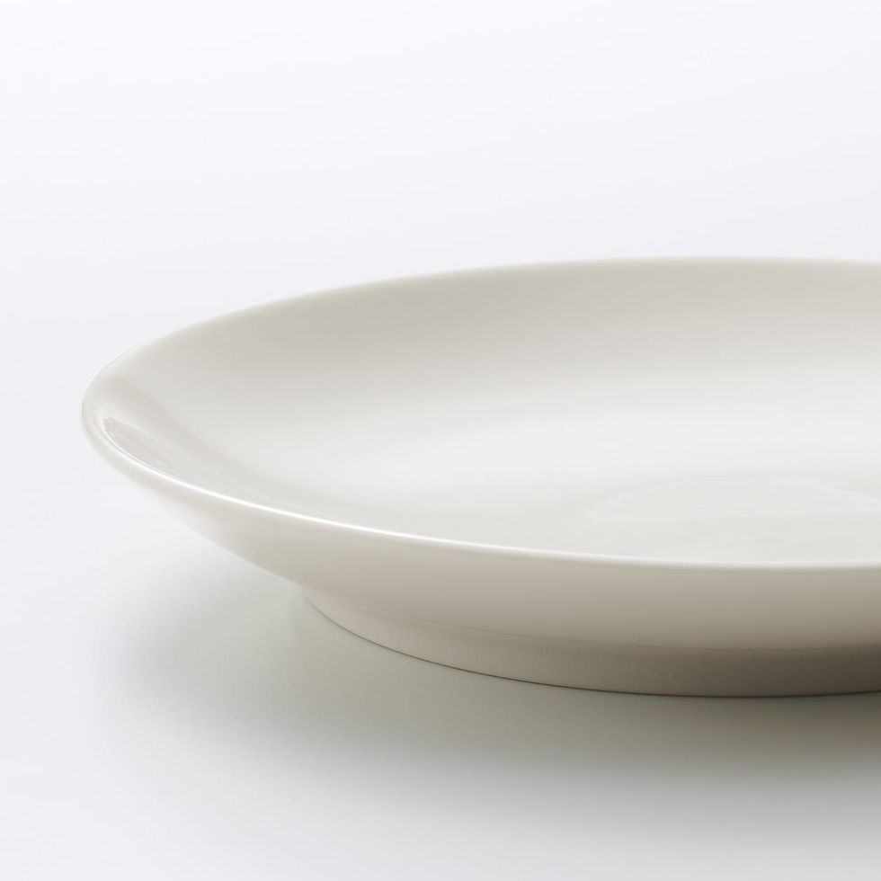 Thumbnail: Beige Porcelain Plate - 15cm