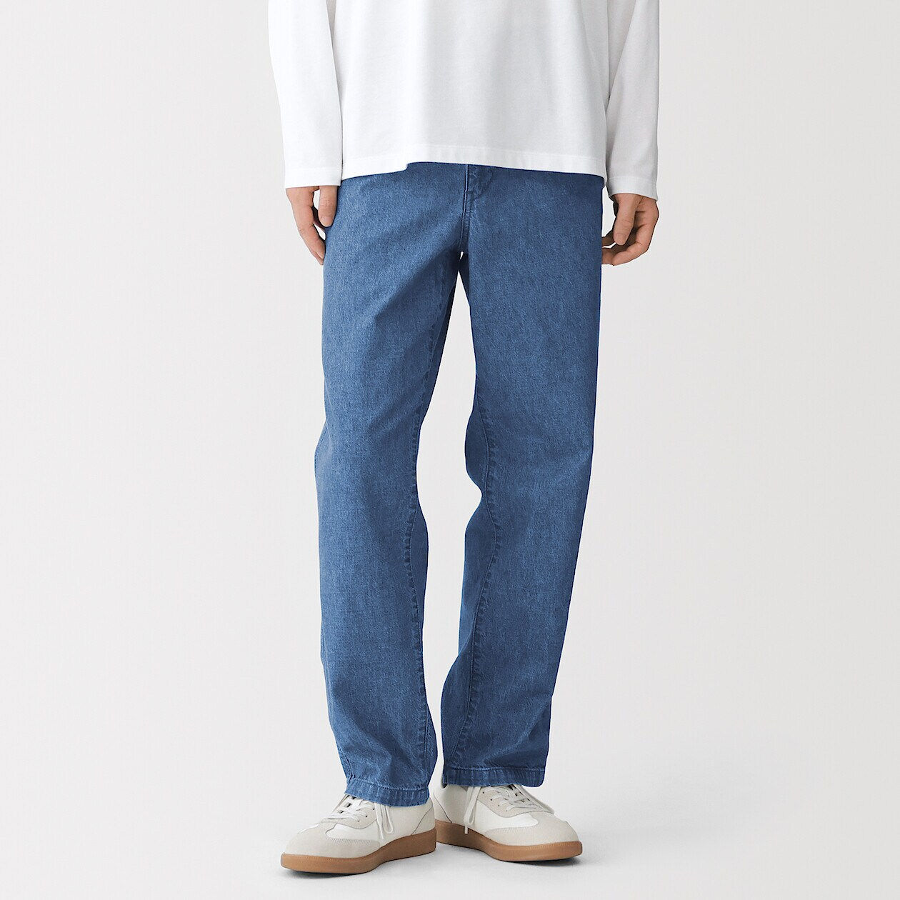 Mens Recycled Cotton Blended Denim Easy Pants