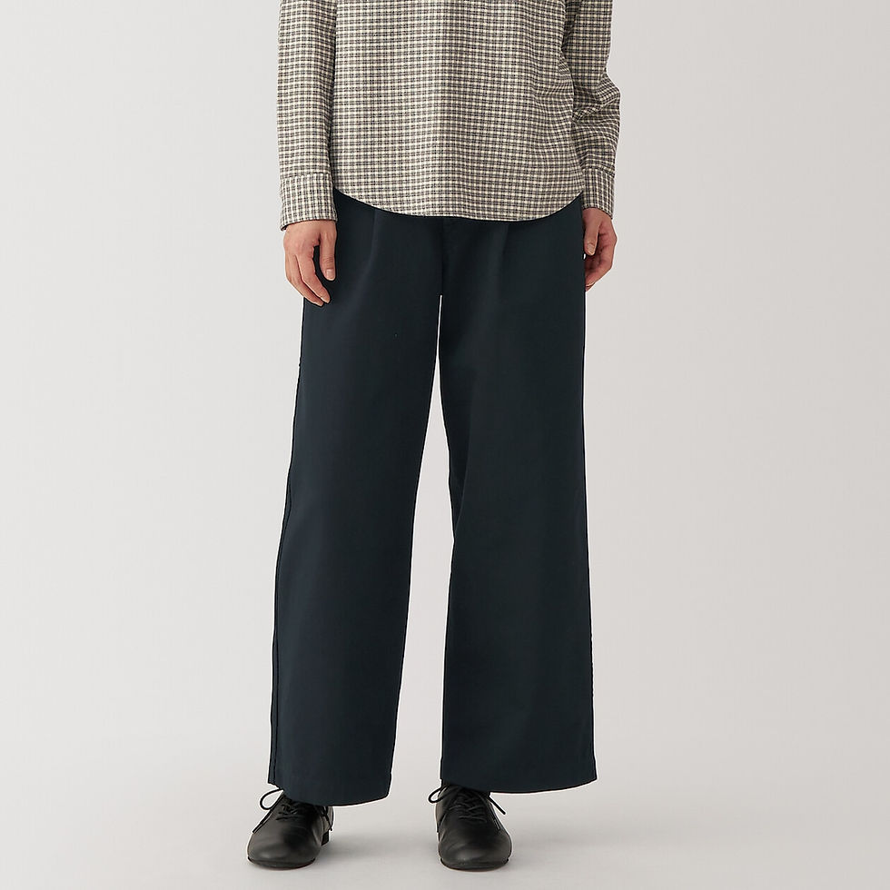 Thumbnail: Womens Chino Tucked Wide Pants Inseam Short
