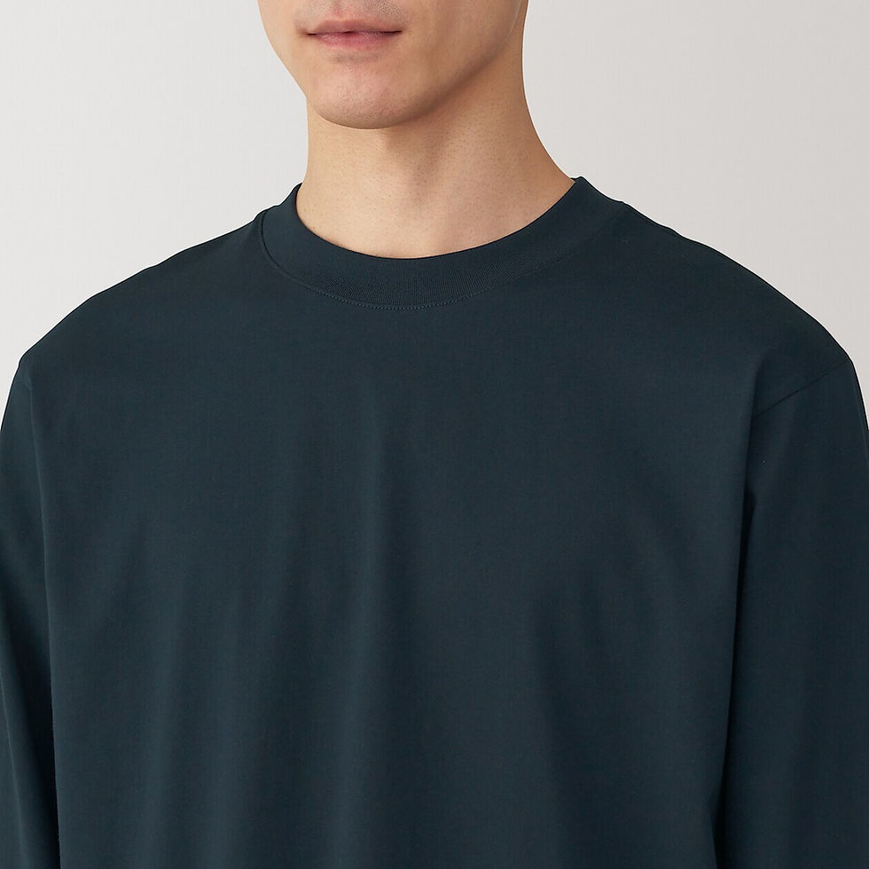 Thumbnail: Mens Jersey Crew Neck Long Sleeve T-Shirt
