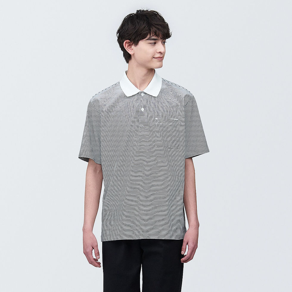 Thumbnail: Mens Washed Jersey Short Sleeve Polo Shirt