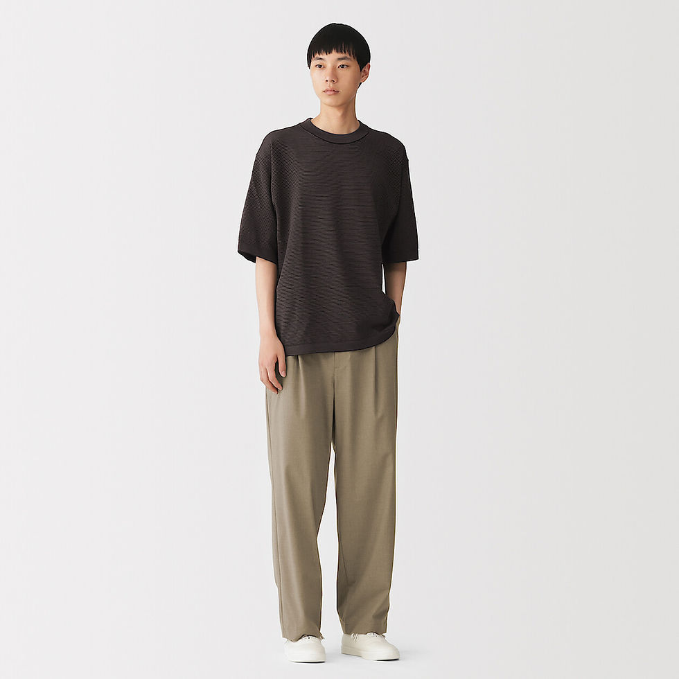 Thumbnail: Mens Quick Dry Darted Wide-Fit Pants