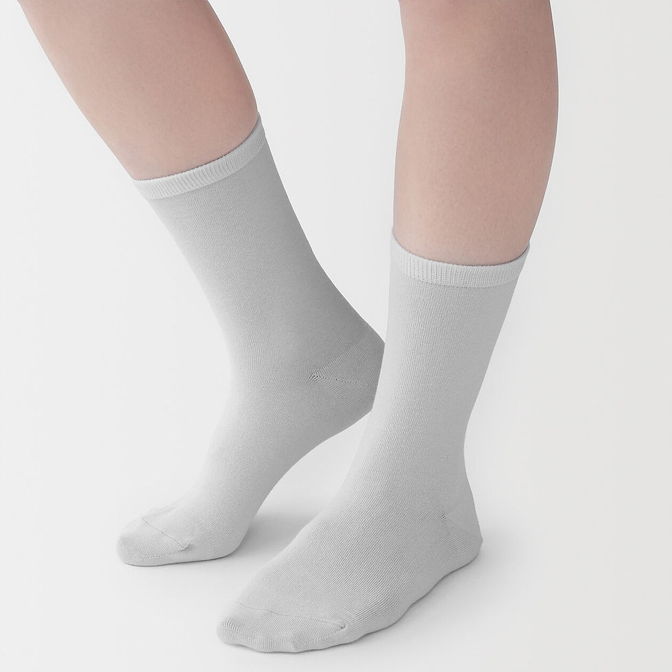 Thumbnail: Womens Right Angle Moisture Wicking Cotton Socks