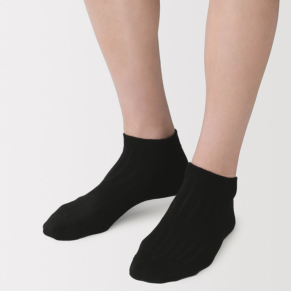 Thumbnail: Mens Right Angle Ankle Sneaker Socks