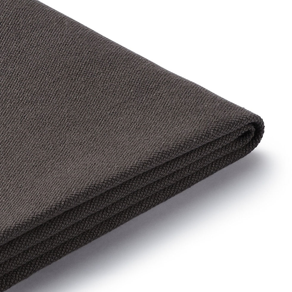 Thumbnail: Sofa With Wooden Frame Feather Cotton Canvas Cover - 3-Seater