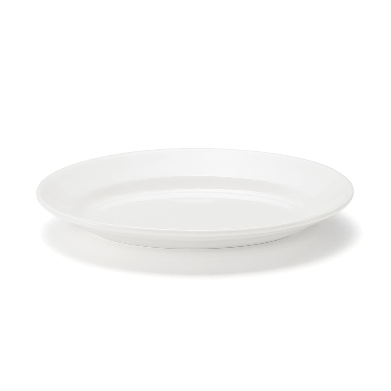 Oval Porcelain Plate - White