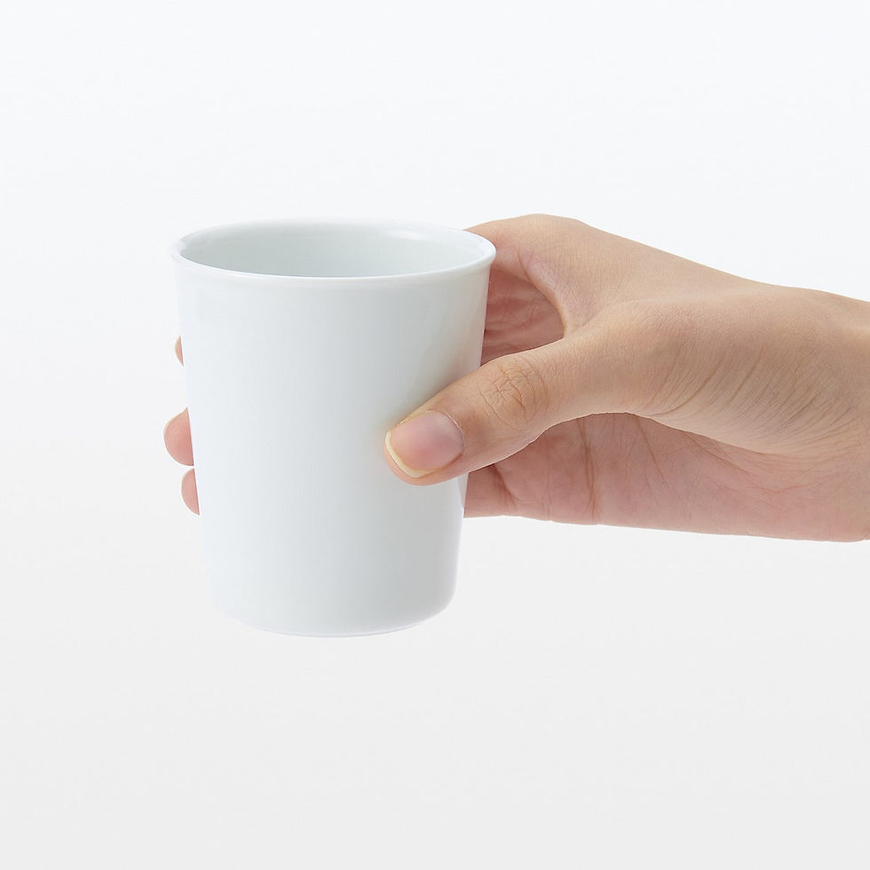 Thumbnail: White Porcelain Gargle Cup