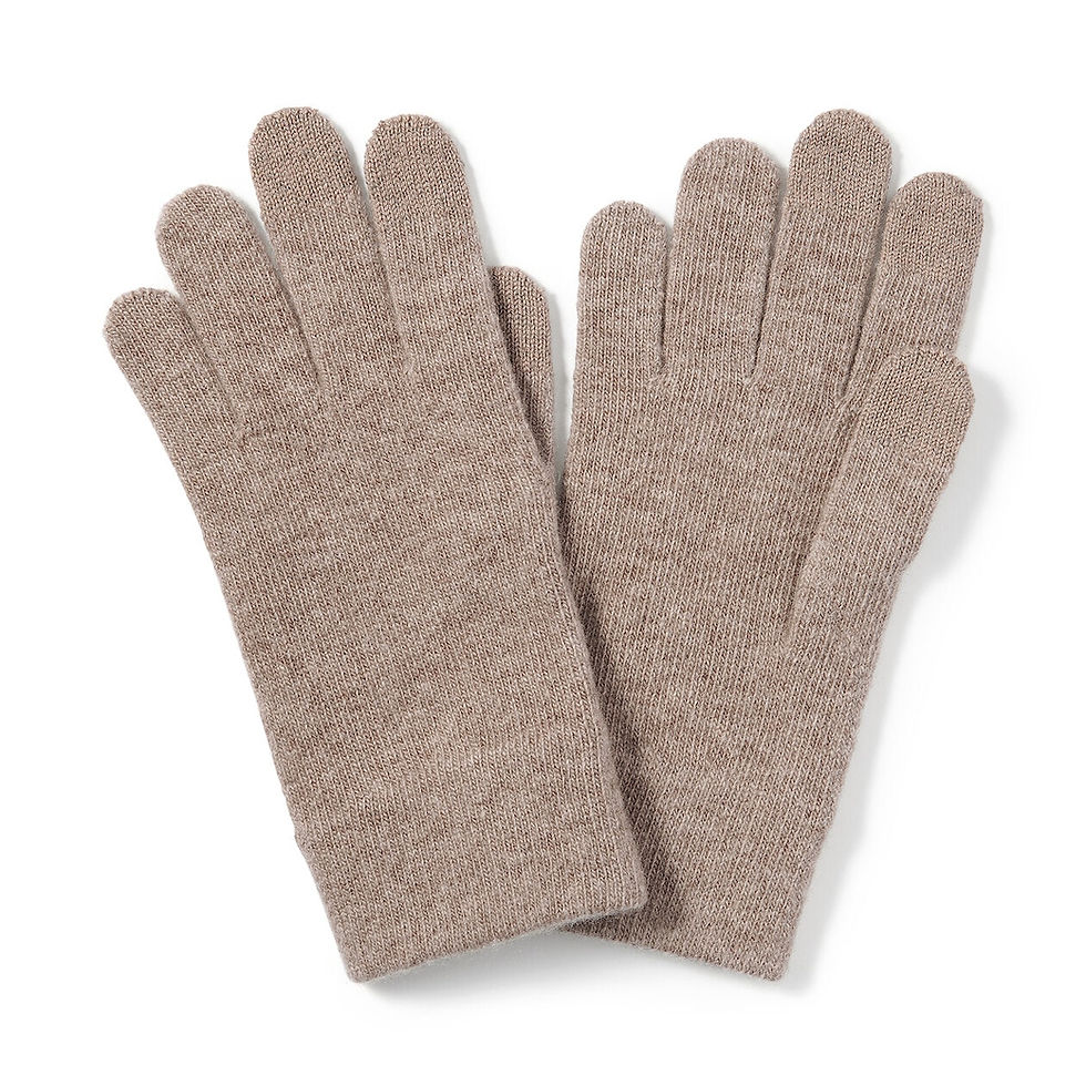 Thumbnail: Wool Blend Backside Brushed Touchscreen Gloves