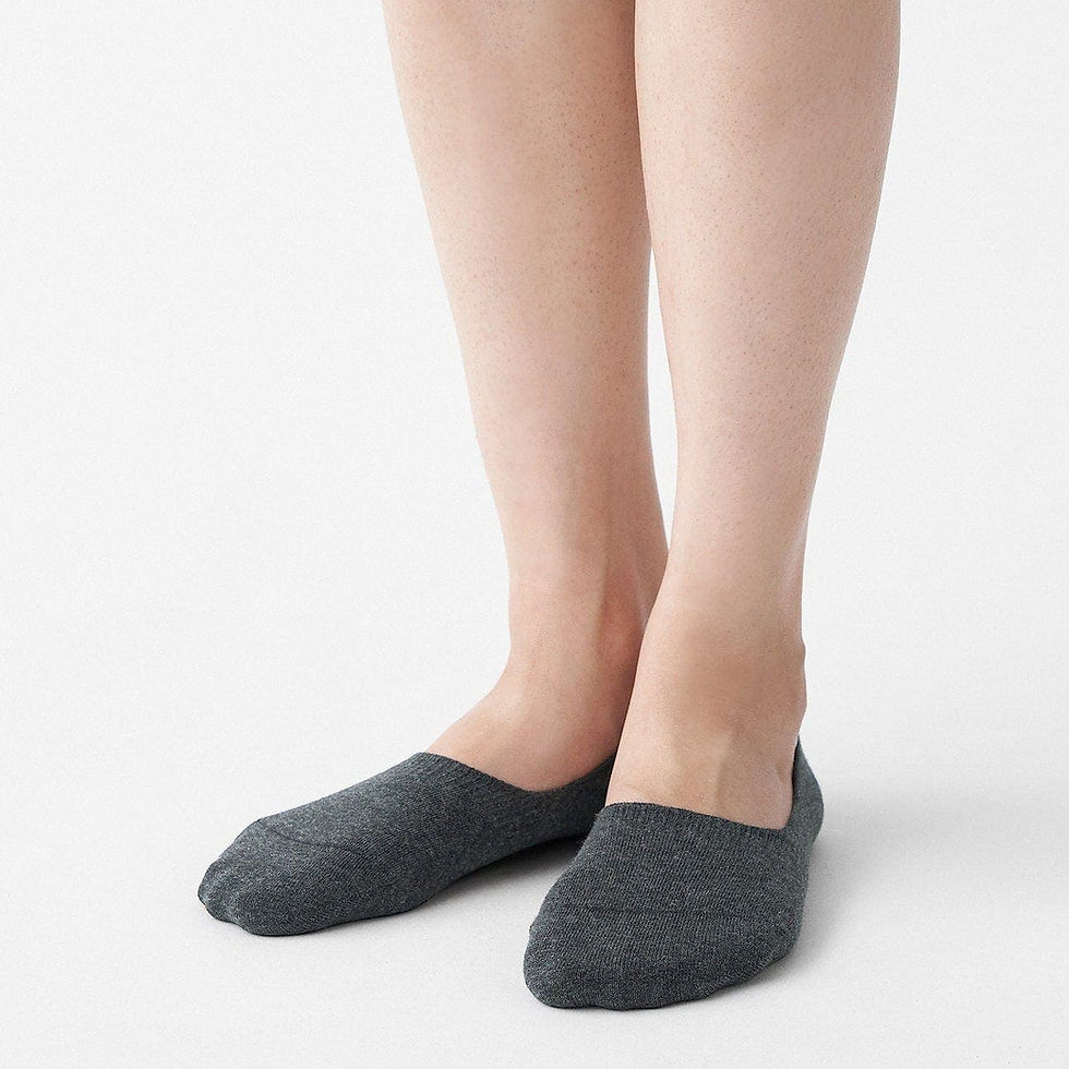 Thumbnail: Thin No-Show Socks with Heel Grip