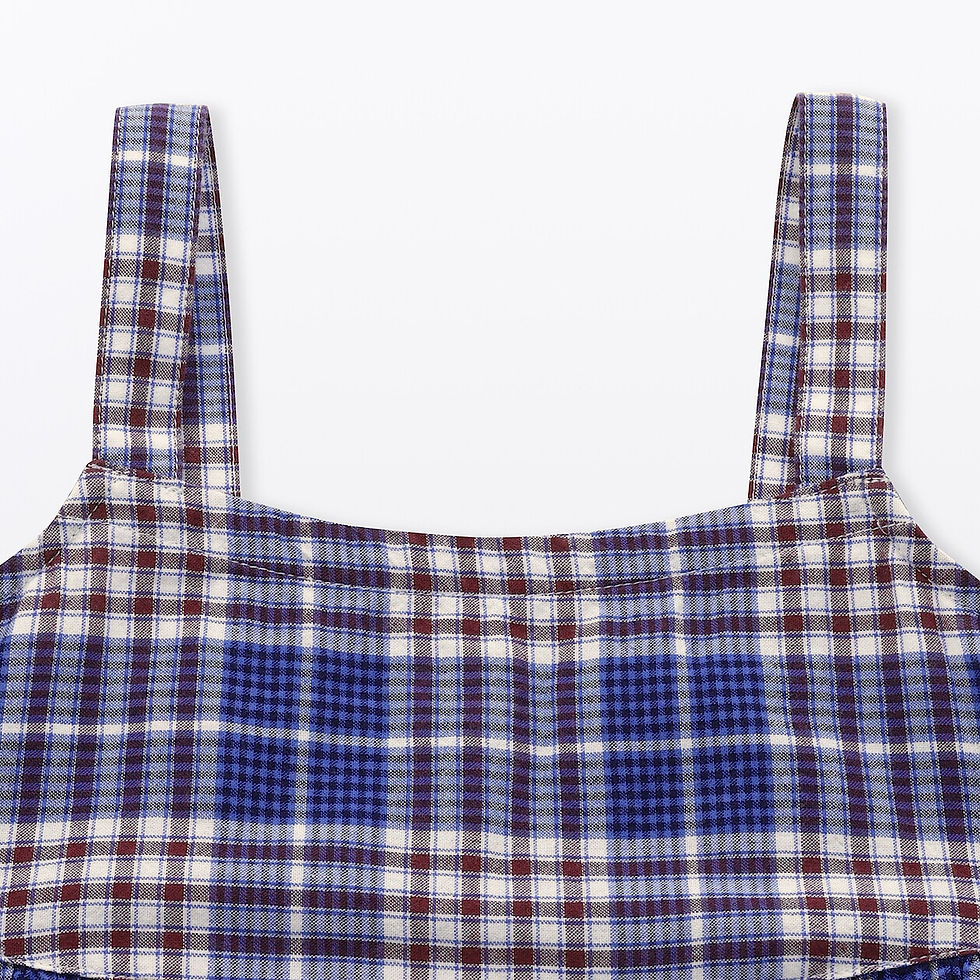 Thumbnail: Kids Madras Check Camisole Dress