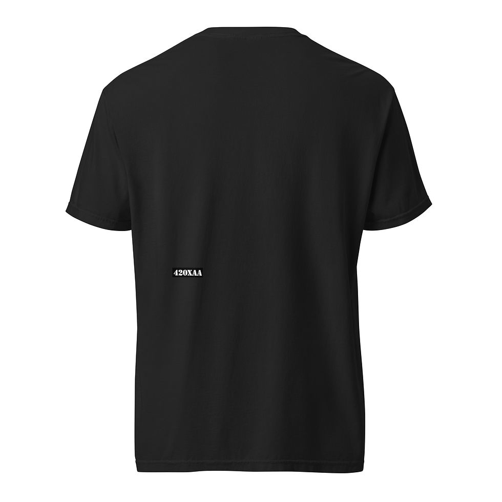 Thumbnail: Back of a black t-shirt.