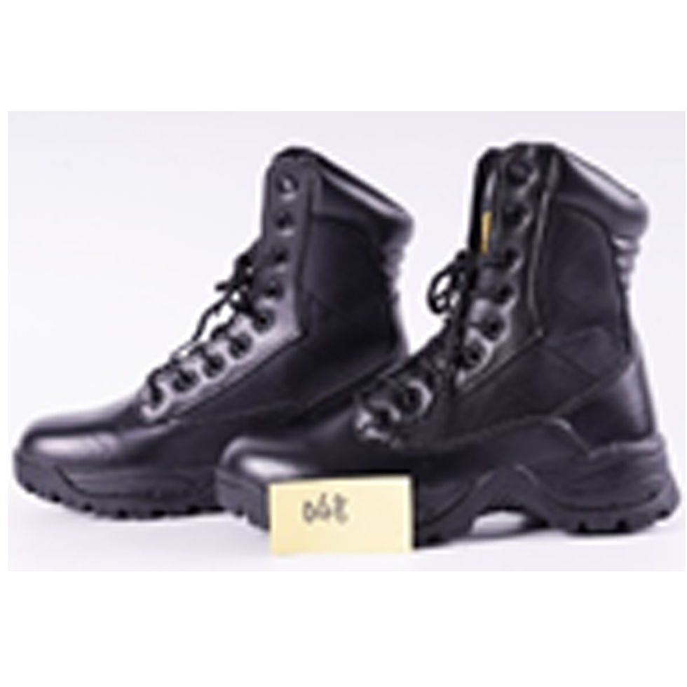 Matrix Men's 8 inch Black Leather Chunky Sole Lace Up Jungle Boot