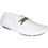 Thumbnail: Men's Casual Slip-On Shoe in White with Snake Skin Detail