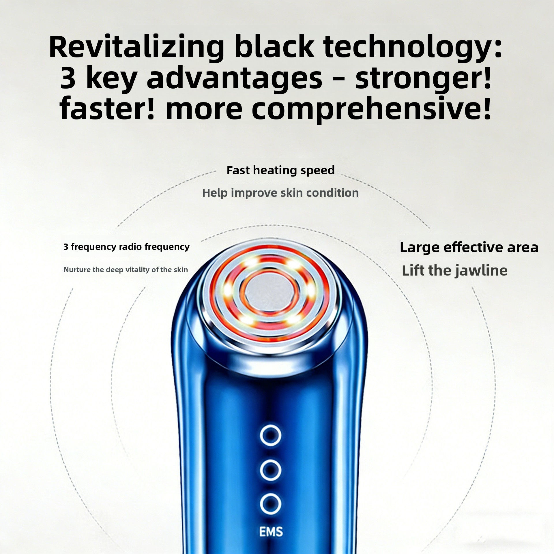 Handheld RF Microcurrent Beauty Device