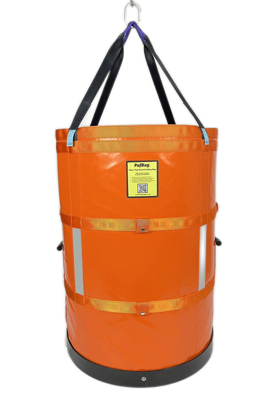 Thumbnail: Ronde hefkussen van 385 liter met open bovenkant - 700 mm diameter x 1000 mm hoog 500 kg SWL