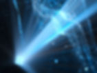 Glowing blue dimensional square in space-computer generated abstract background
