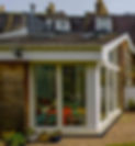 New conservatory roof with skylights