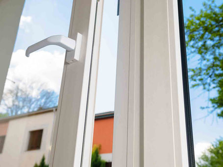 a white uPVC casement window.
