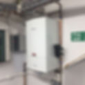 Boiler with fire exit