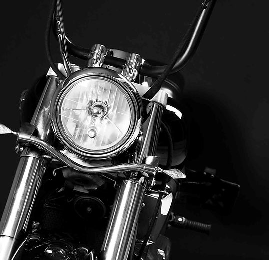 Motorcycle Detail on Black Background