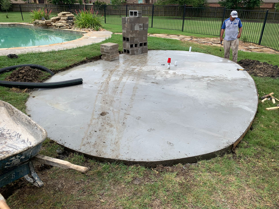 Foundation slab completed