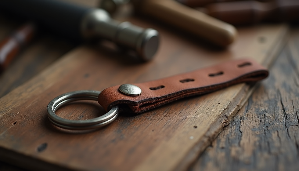 Discover the Joy of Family Bonding at Our Medieval Leather Keyring Making Workshop