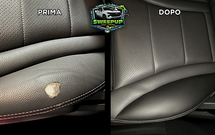 Restauro sedili in pelle, sistemazione sedili in pelle