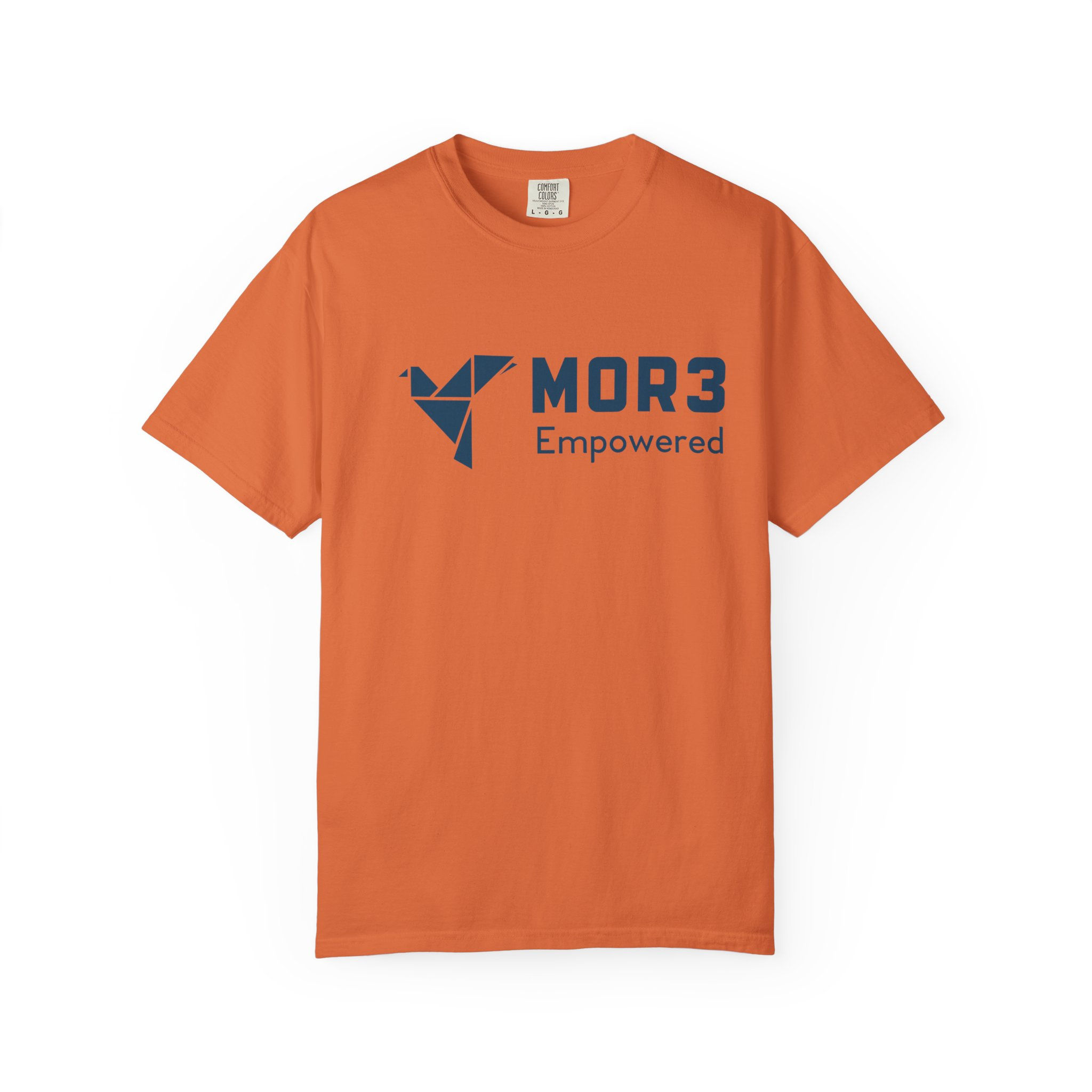 Mor3 (Blue) of Unisex Garment-Dyed T-shirt