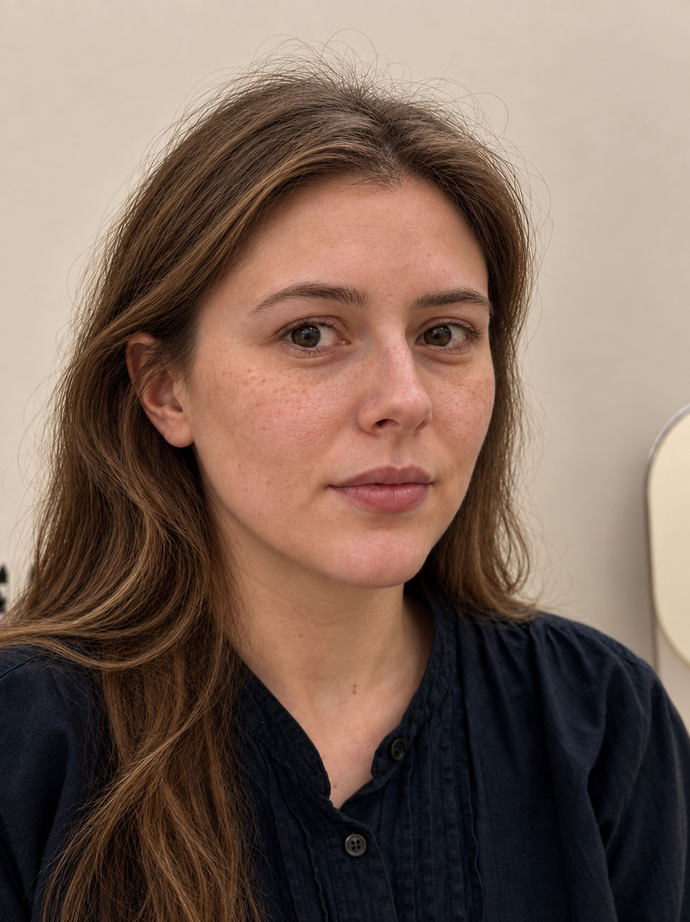 Nano brow hair stroke eyebrows with fine, densely set strokes, finished at CHAEUDA