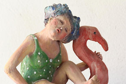 Réalisation poterie, modelage, céramique de Christine Aguilar professeur à Courthézon