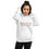 Thumbnail: Affirmation Worthy Hoodie White, Pink, Lt Blue, & Lt Grey