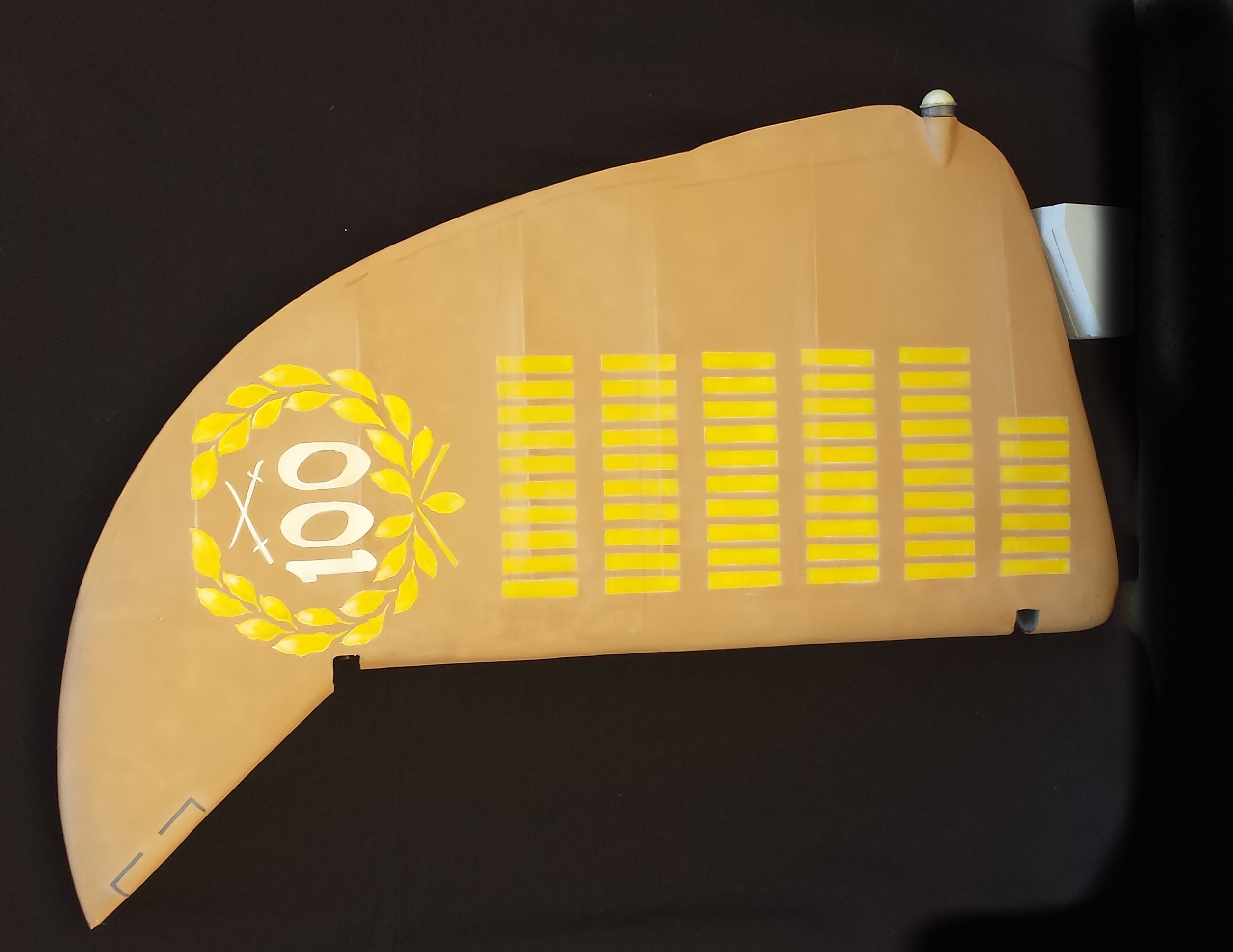 Marseille's Bf109 rudder with scores