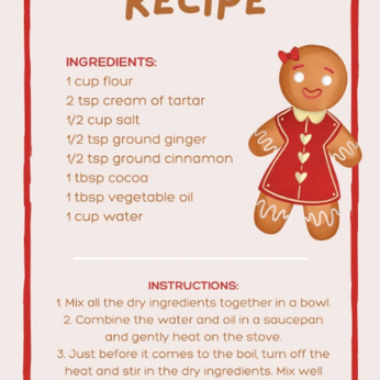 Christmas playdough recipe