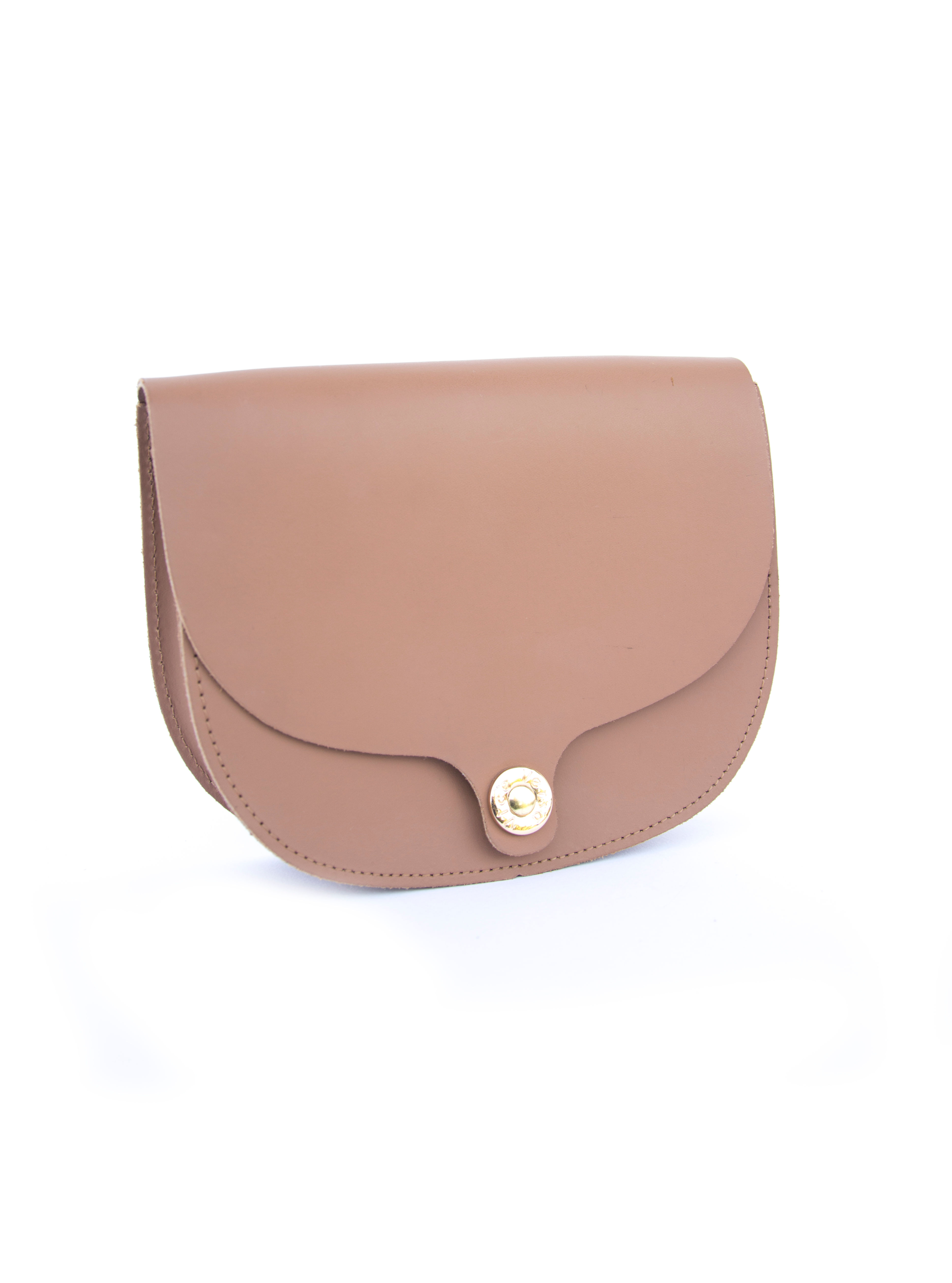 Cross-body leather bag in summery colors