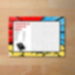 Este caça-palavras bíblico apresenta uma grade colorida e vibrante, com tons de vermelho, azul e amarelo.