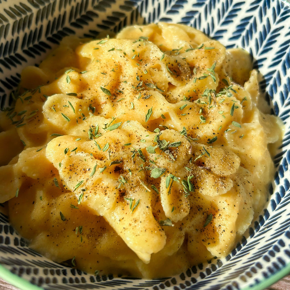 Creamy hidden veggie pasta for kids, made with blended vegetables and a smooth cheesy sauce, served warm